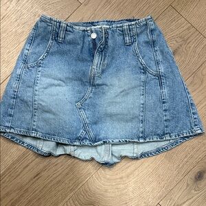 Free People Denim Mini Skirt in Blue